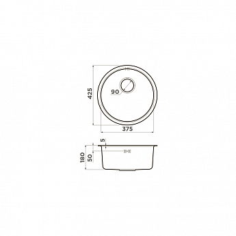 картинка Мойка Omoikiri TOYA-42-U/IF-IN 