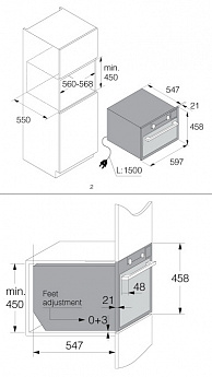 картинка Электрический духовой шкаф с функцией СВЧ и пароварки Asko OCSM8478G 