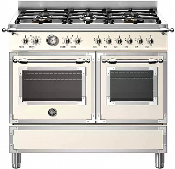 картинка Комбинированная кухонная плита Bertazzoni HER106L2EAVT слоновая кость  картинка Комбинированная кухонная плита Bertazzoni HER106L2EAVT слоновая кость