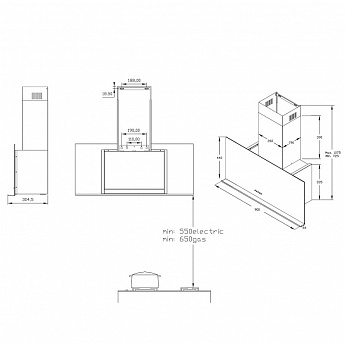 картинка Кухонная вытяжка Korting KHC 95330 GN 
