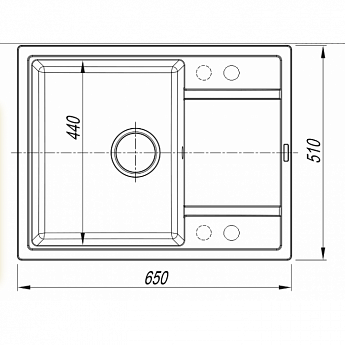 картинка Мойка для кухни Florentina Липси-650 