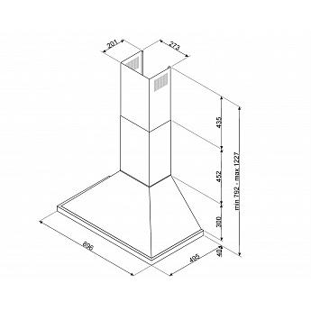 картинка Кухонная вытяжка Smeg KPF9RD  картинка Кухонная вытяжка Smeg KPF9RD