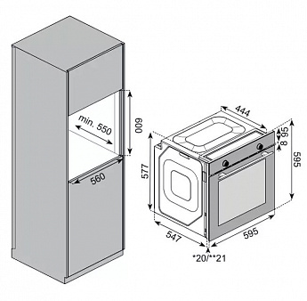 картинка Духовой шкаф Kuppersberg HF 603 W белый 