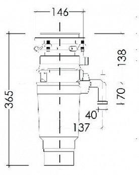 картинка Измельчитель пищевых отходов Kuppersberg WSS 550 B 