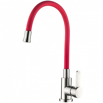 картинка |Discount| Смеситель Ledeme L74004-1 красный 