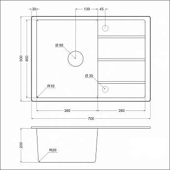 картинка Мойка для кухни Emar EMQ-1700.Q  картинка Мойка для кухни Emar EMQ-1700.Q