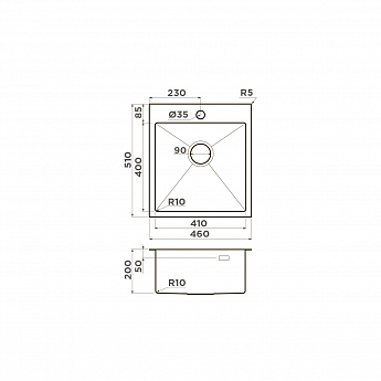 картинка Мойка для кухни Omoikiri AKISAME-46 